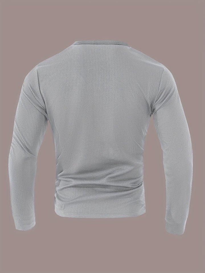 Curtis | Tekstureret Langærmet Henley