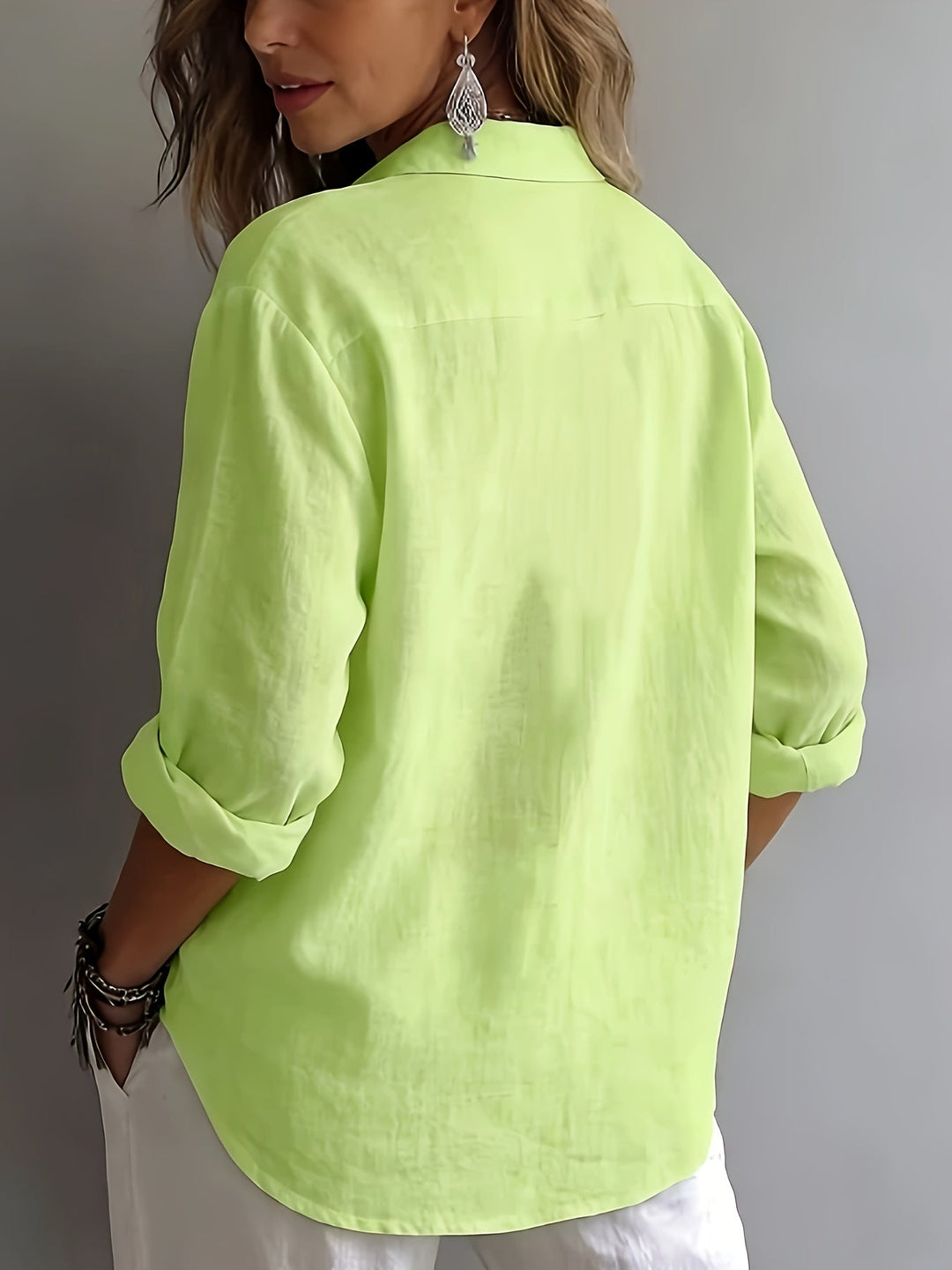 Freya | Afslappet Bluse med Krave