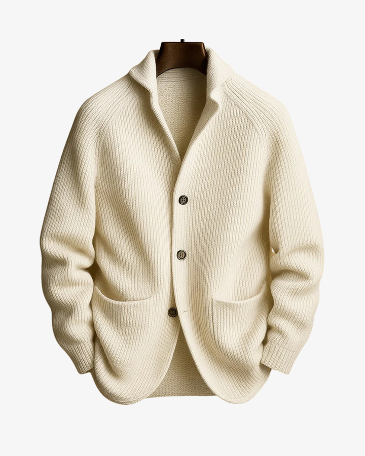 Elliot | Skræddersyet Knappet Strik Cardigan