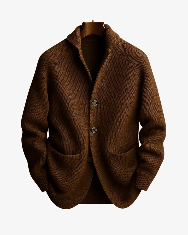 Elliot | Skræddersyet Knappet Strik Cardigan