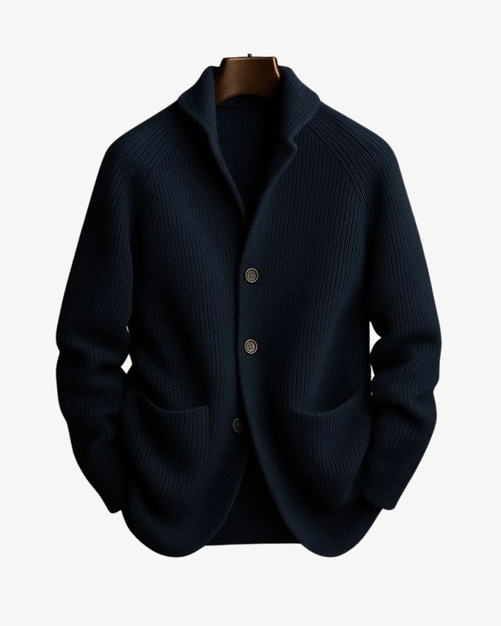Elliot | Skræddersyet Knappet Strik Cardigan