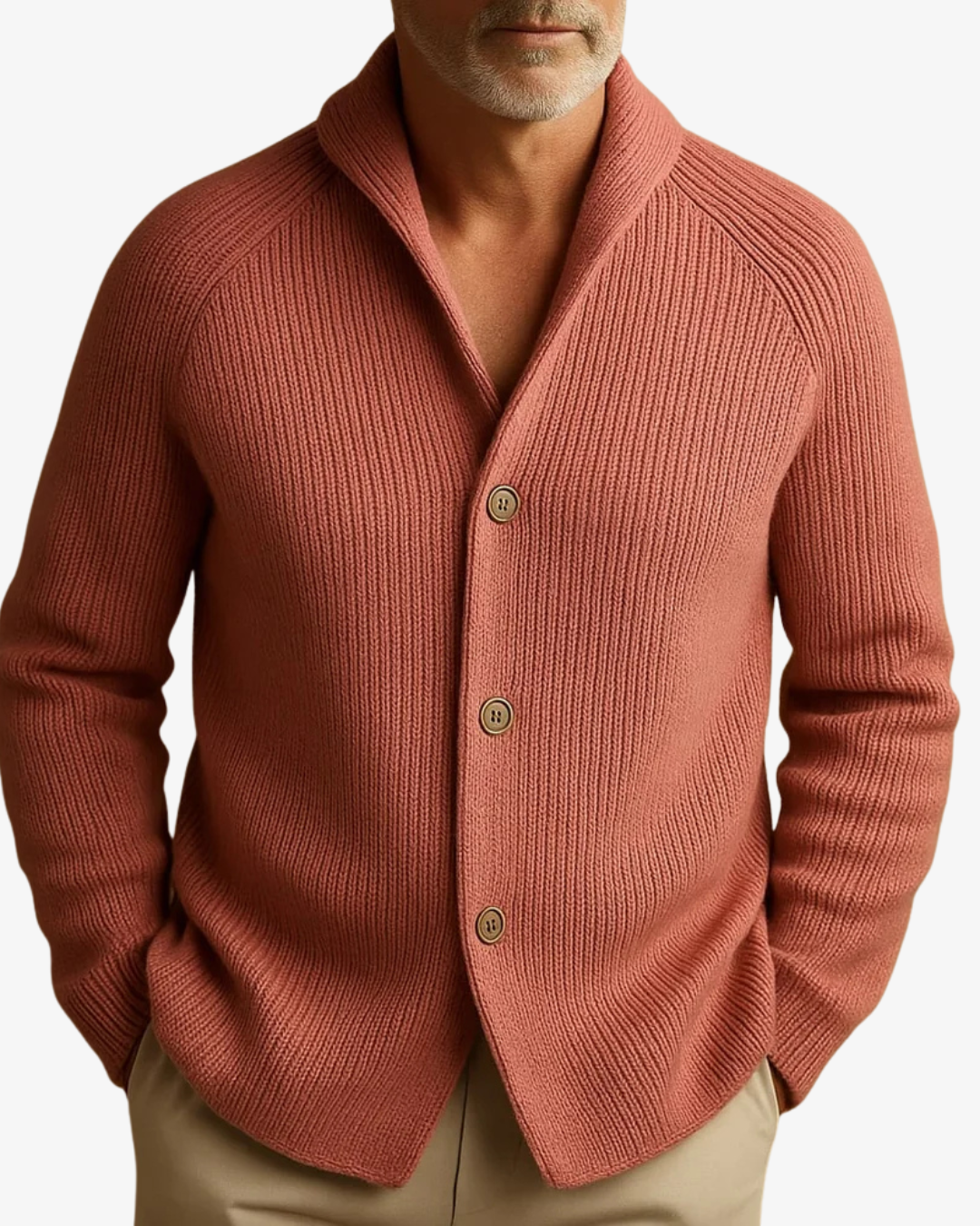Elliot | Skræddersyet Knappet Strik Cardigan