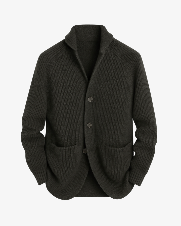 Elliot | Skræddersyet Knappet Strik Cardigan
