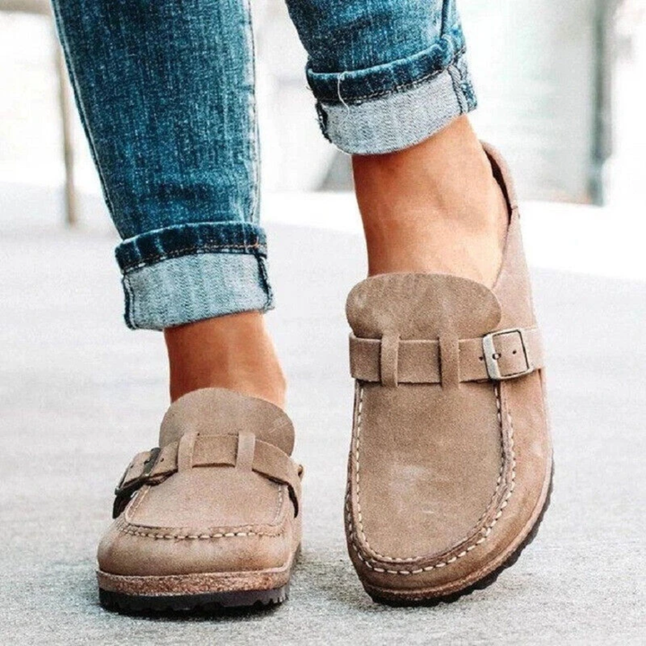 Lauren | Lavhælede Spænde Loafers