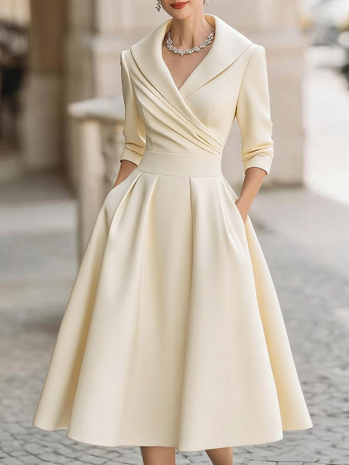 Coraline | Elegant V-hals Aftenkjole