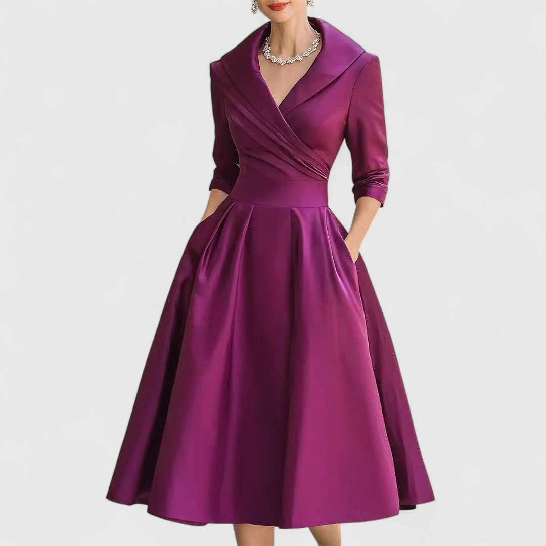 Ashley | Graceful Silhouette Midi Kjole