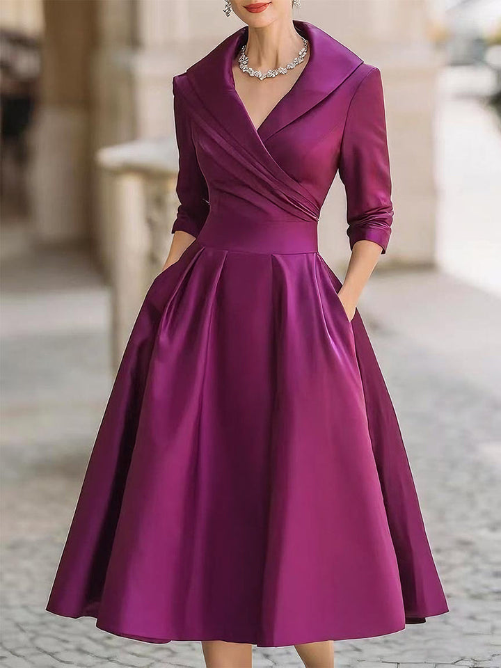 Coraline | Elegant V-hals Aftenkjole