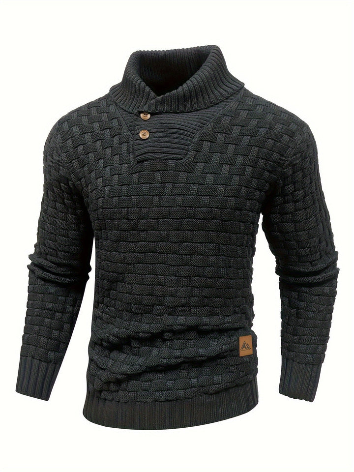 Alistair | Tekstureret Skulderkrave Sweater