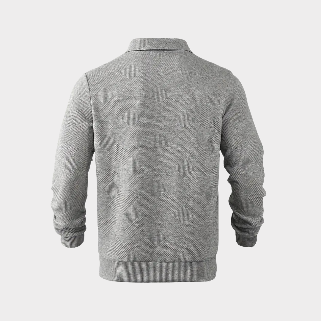 Hudson | Tekstureret Half-Zip Pullover