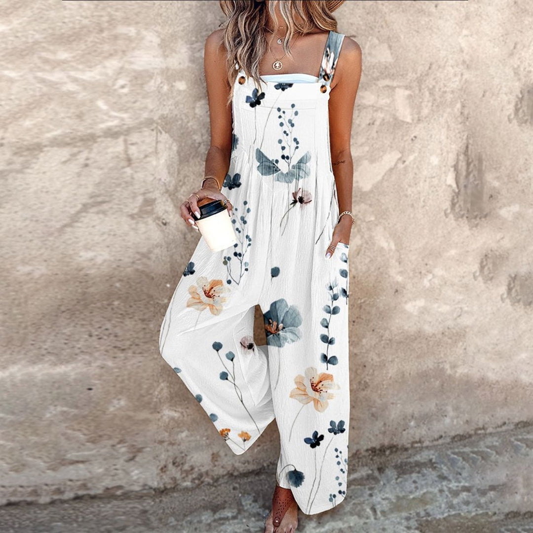 Marissa | Stilfuld Blomster Wide Leg Jumpsuit