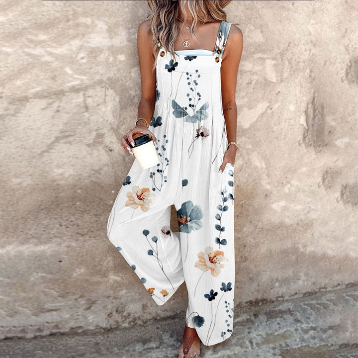 Marissa | Stilfuld Blomster Wide Leg Jumpsuit