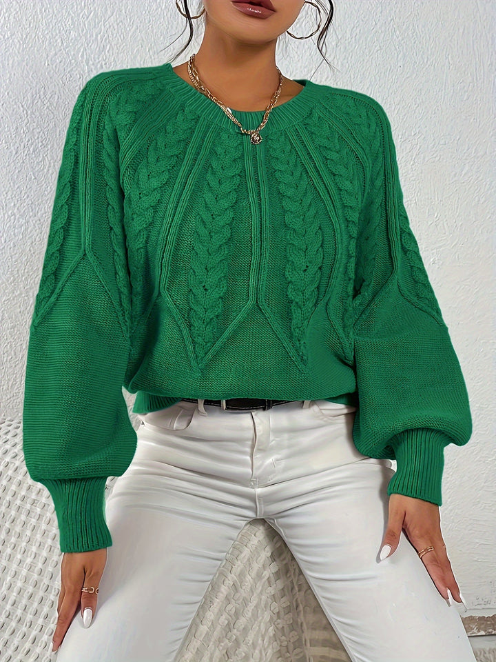 Eleanor | Afslappet Kabelstrik Sweater