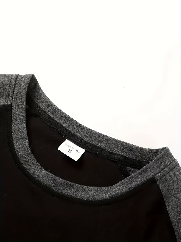 Trevor | To-farvet Raglan Langærmet Top
