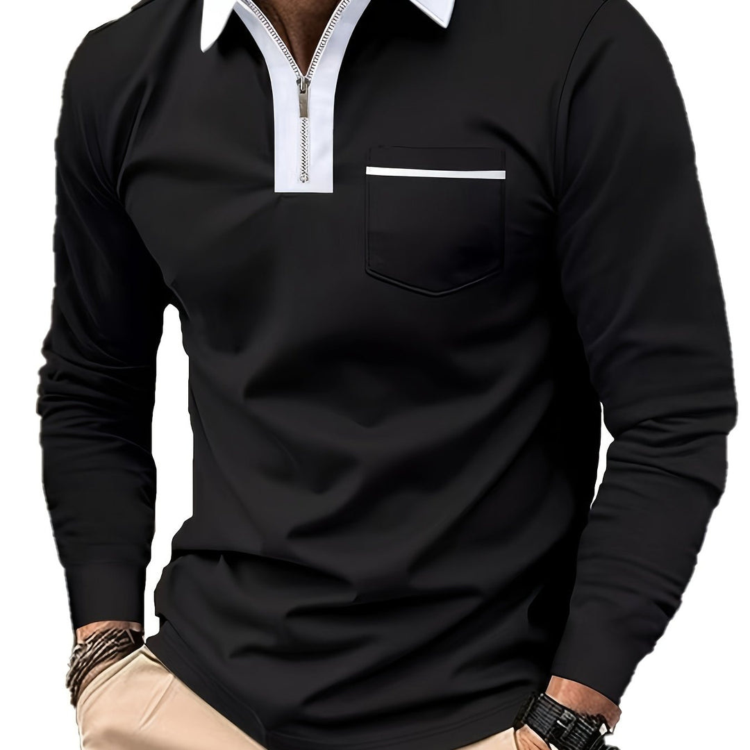 Curtis | Raffineret Zip-Krave Polo Shirt