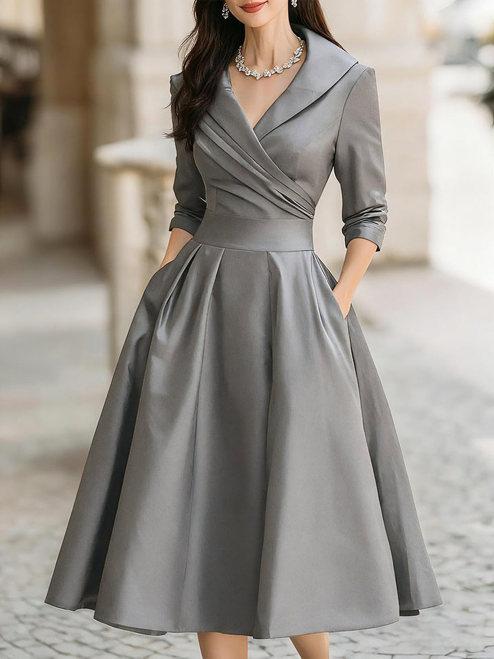Coraline | Elegant V-hals Aftenkjole