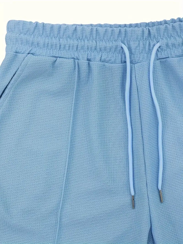 Grayson | Klassisk Lynlås Skjorte og Shorts Sæt