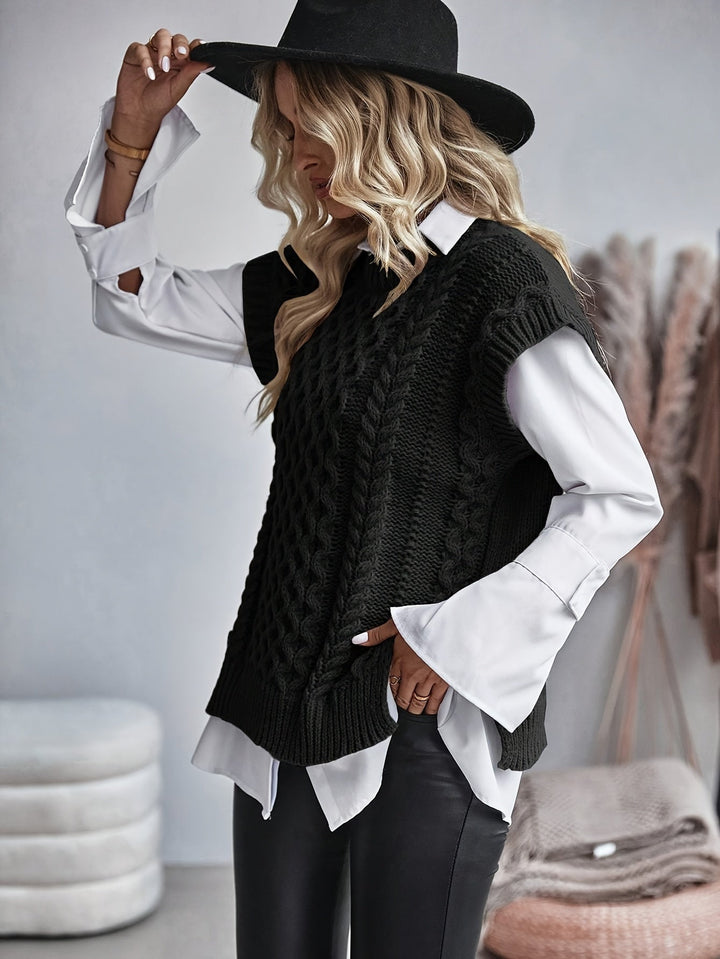 Bridget | Cozy Cable-Knit Sweater Vest