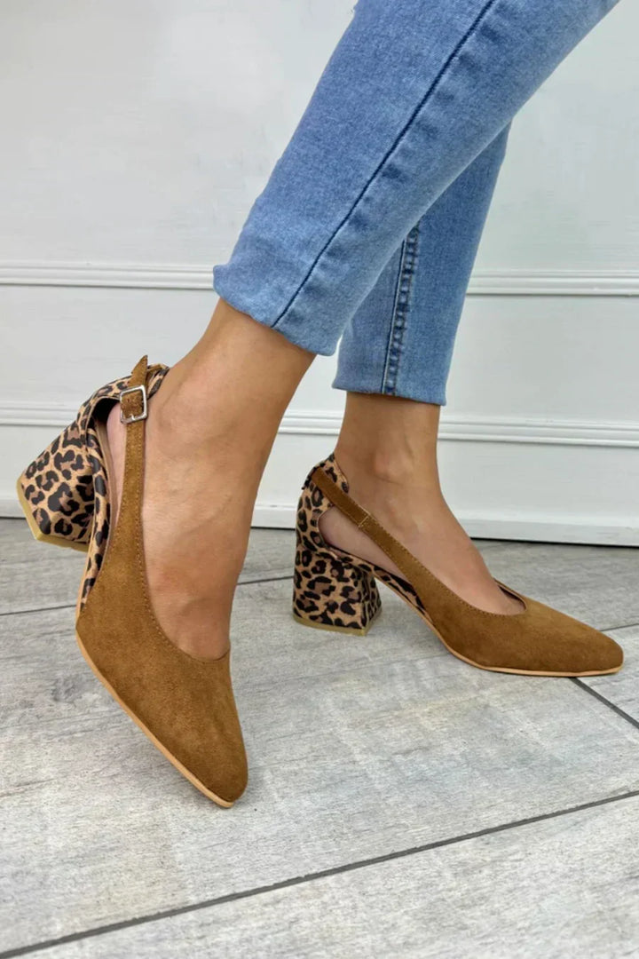 Darlene | Stilfulde Slingback Leopard Print Hæle