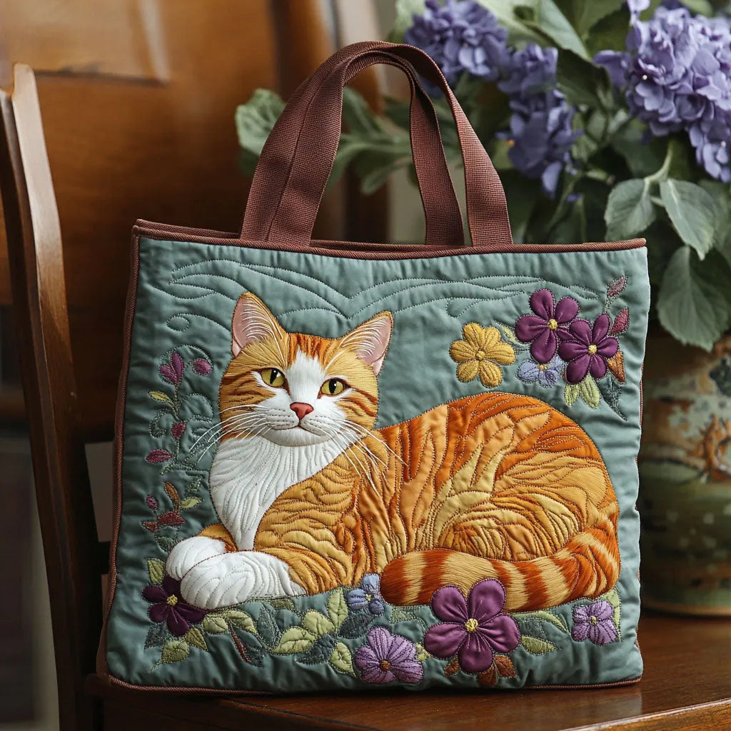 Vanessa | Multifarvet Kat Kunst Tote Taske