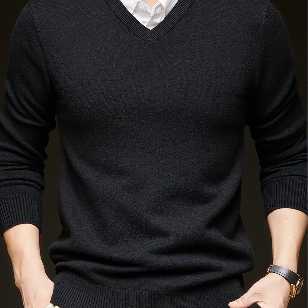 Hugh | Raffineret V-Hals Sweater