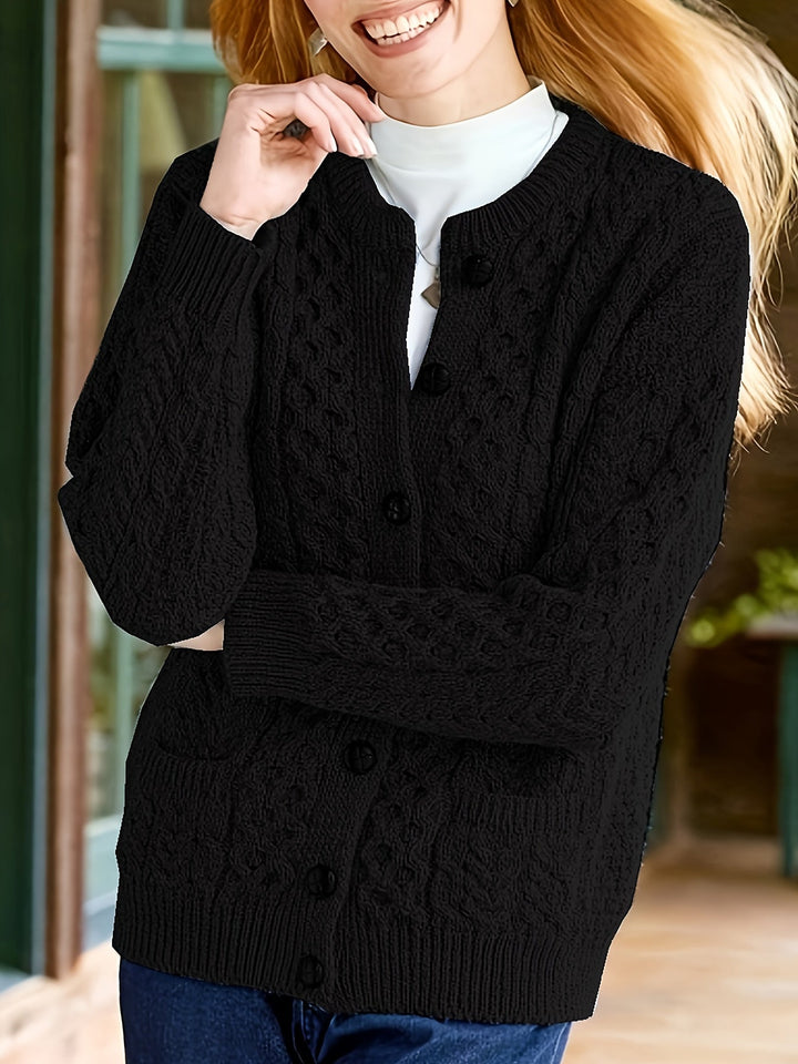 Fern | Tekstureret Knappet Cardigan