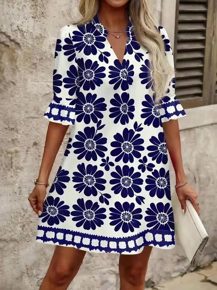 Georgia | Floral Bloom Mini Kjole