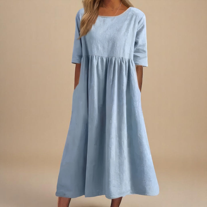 Miranda | Klassisk Mid Sleeve Kjole