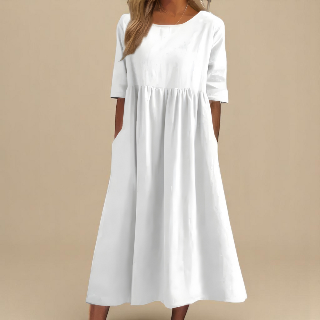 Miranda | Klassisk Mid Sleeve Kjole