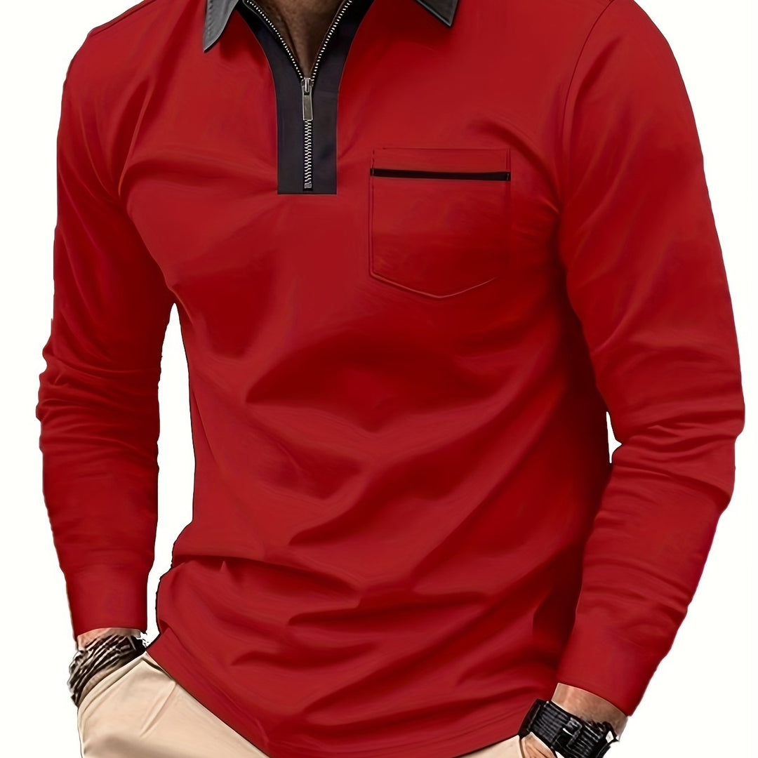 Curtis | Raffineret Zip-Krave Polo Shirt