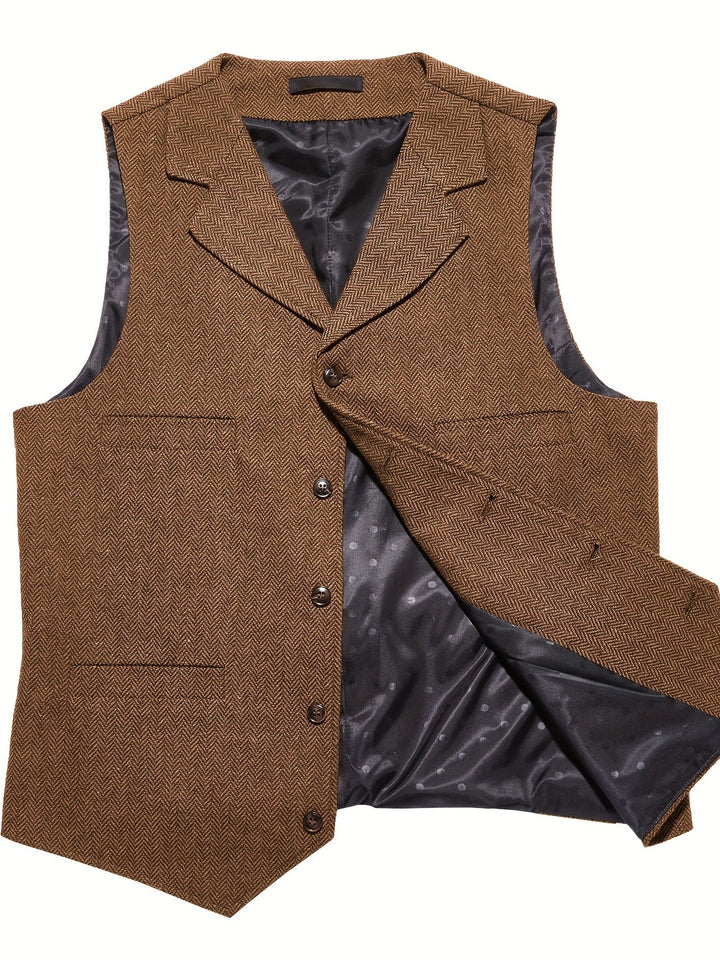 Byron | Raffineret Herringbone Vest