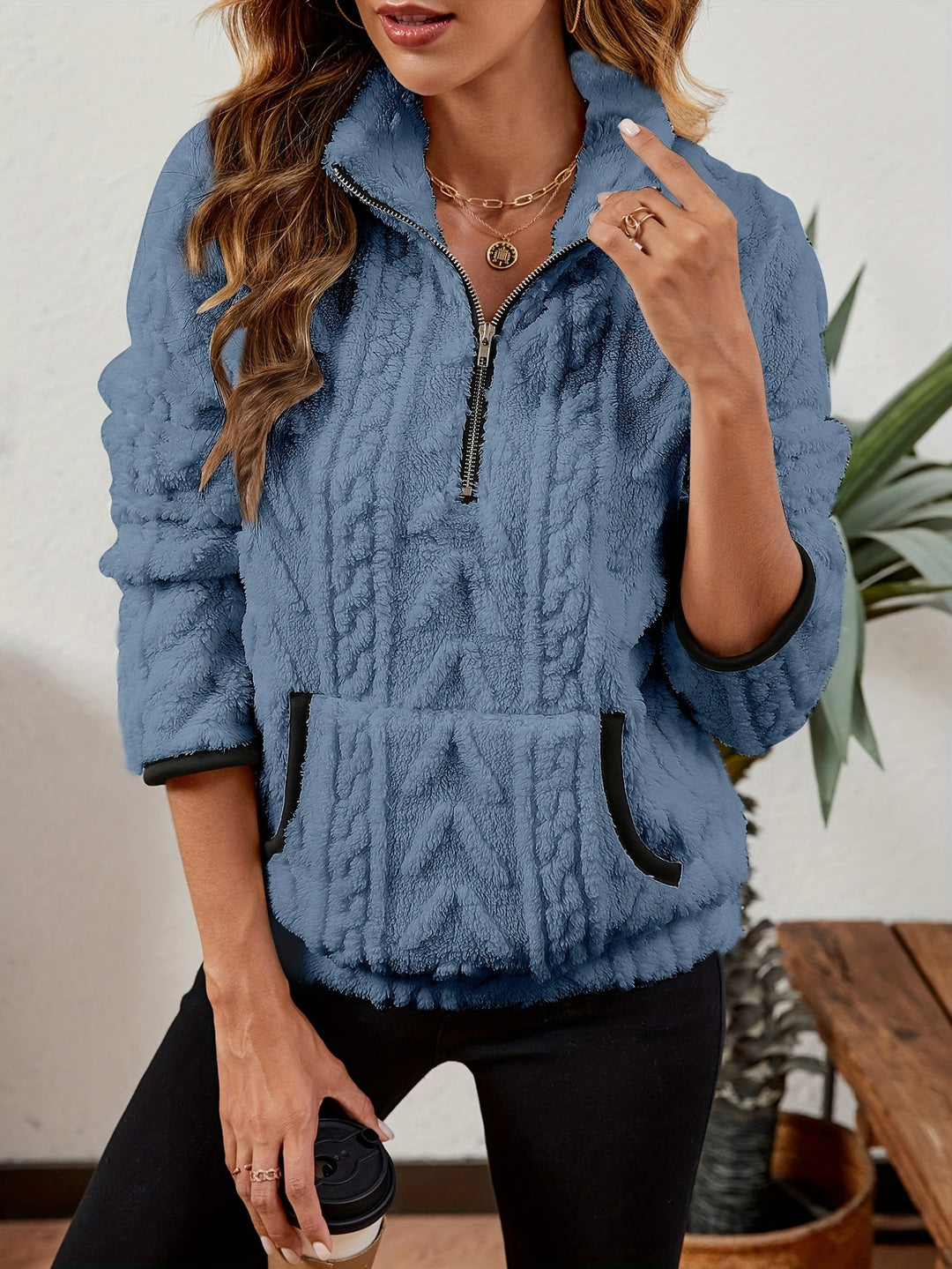Delilah | Cozy Half-Zip Pullover