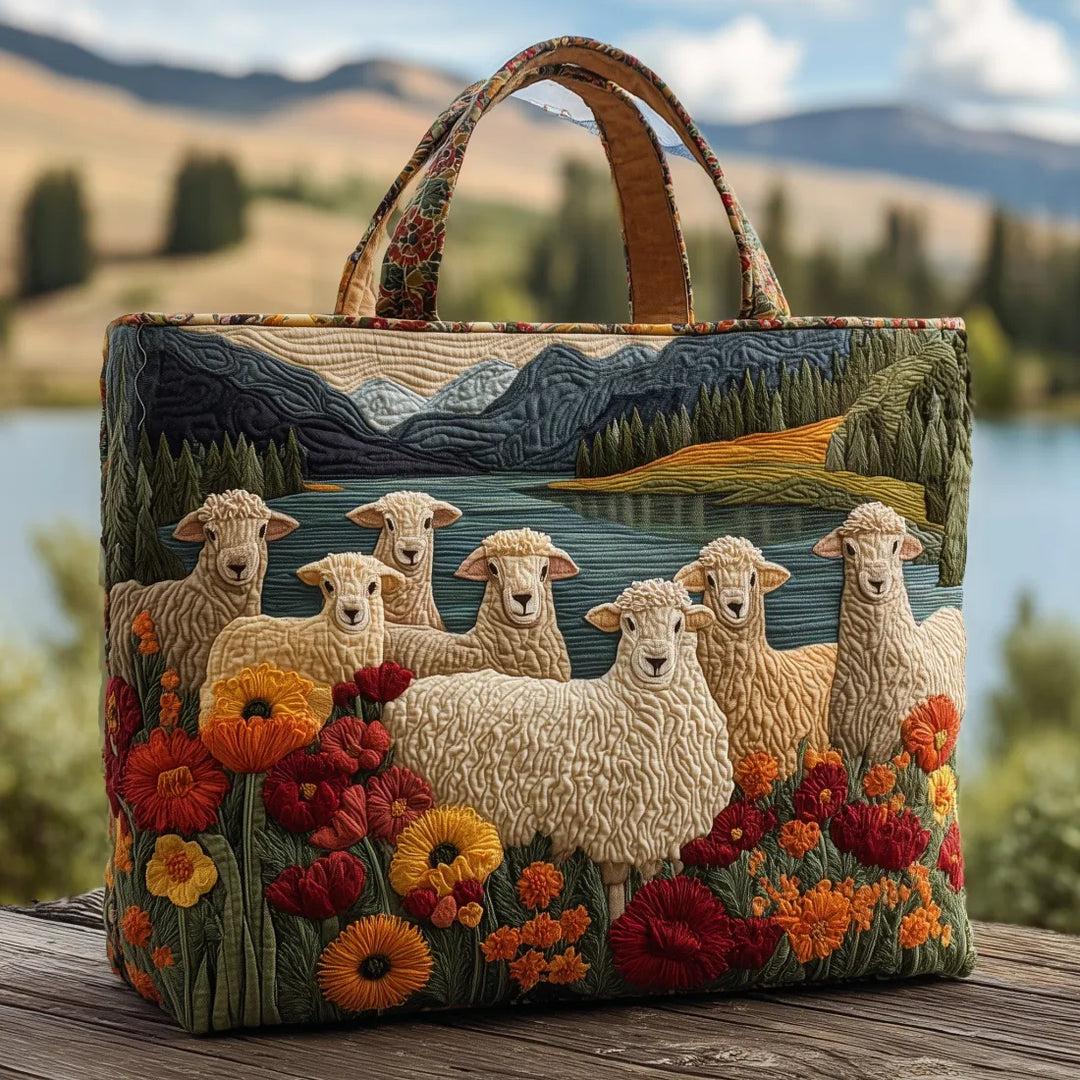 Lauren | Kunstnerisk Får Blomster Design Tote Bag