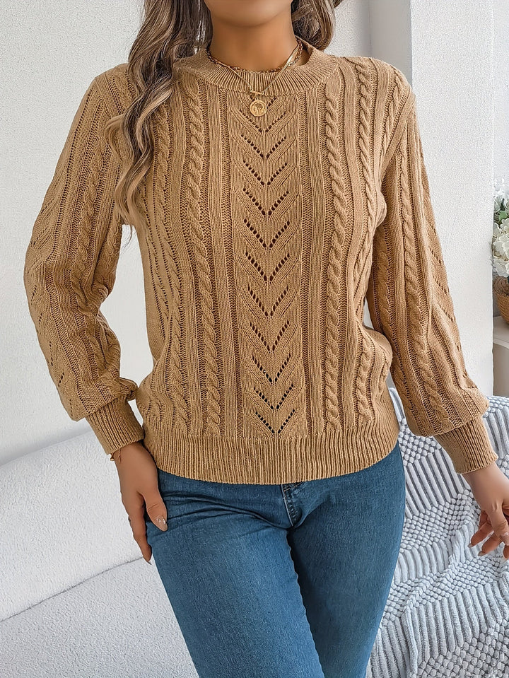 Blythe | Kabelstrikket Tekstur Sweater