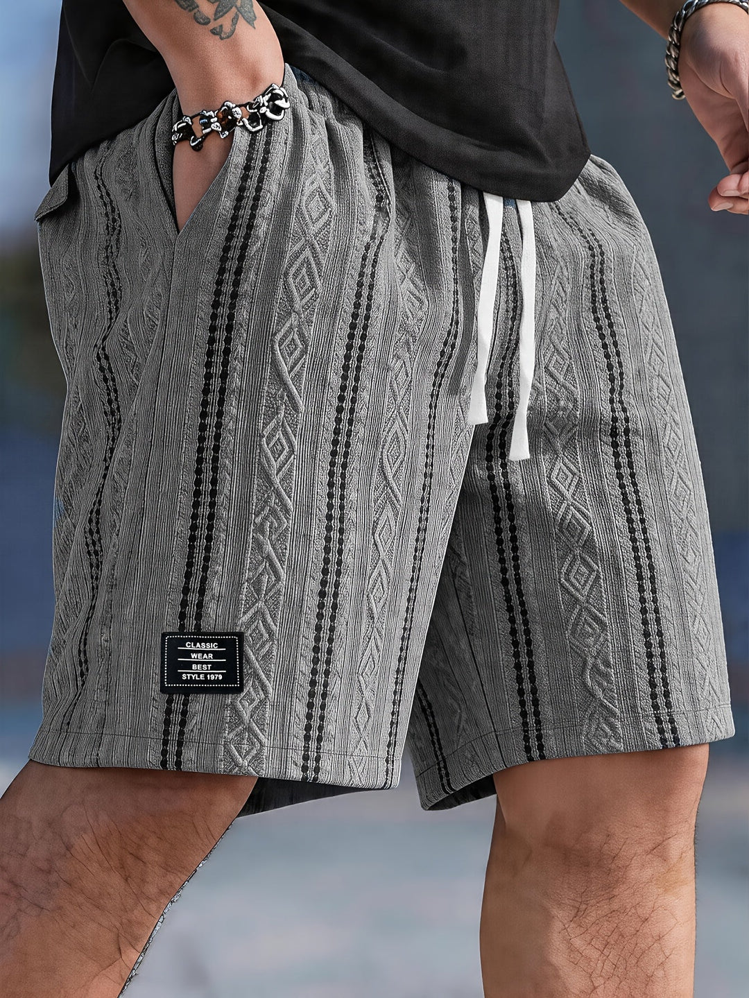 Nolan | Teksturerede Drawstring Shorts