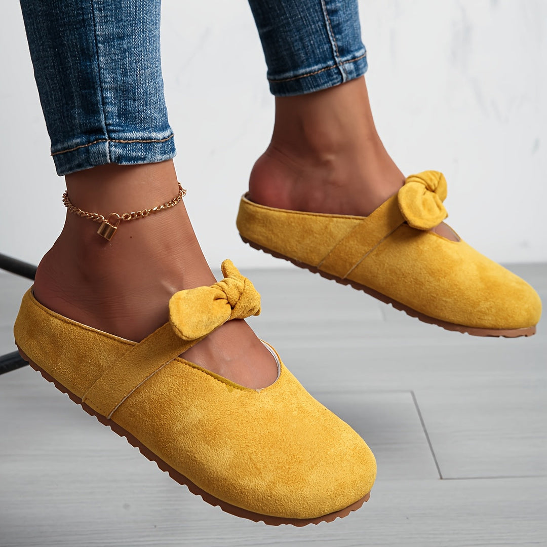 Whitney | Bløde Bows Slip-On Mules