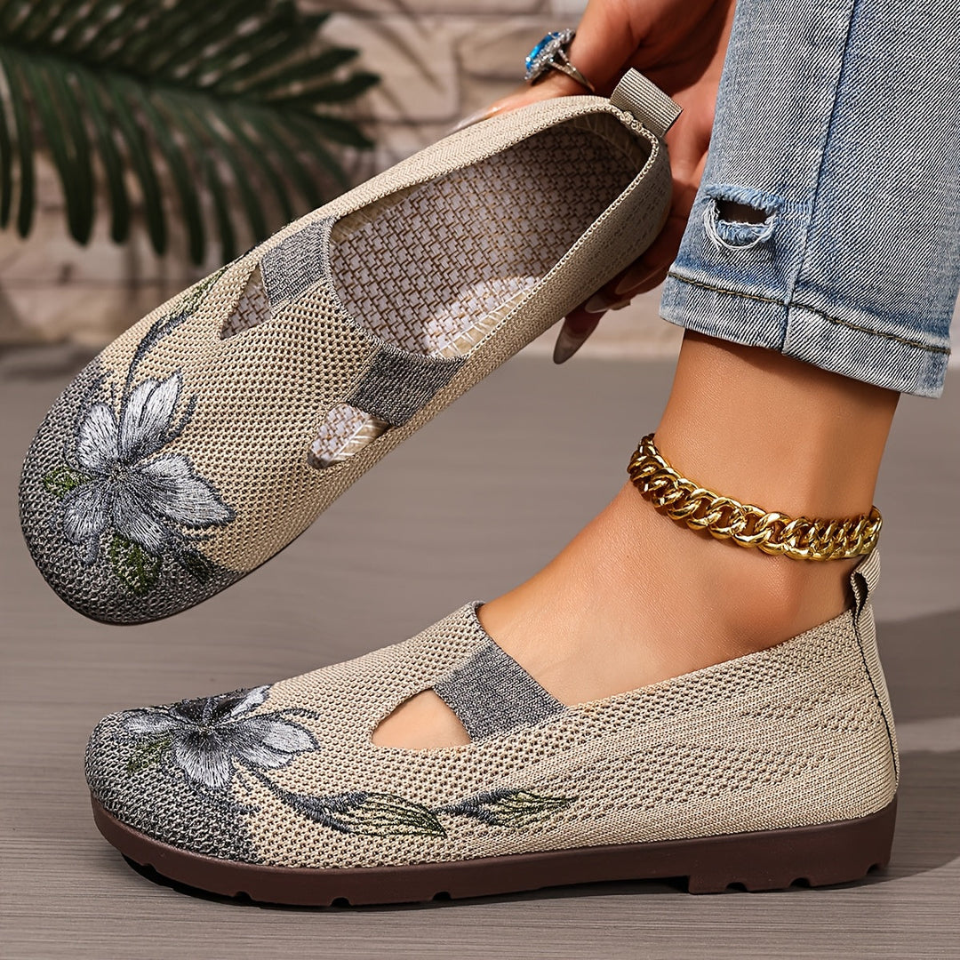 Marjorie | Broderede Slip-On Sko