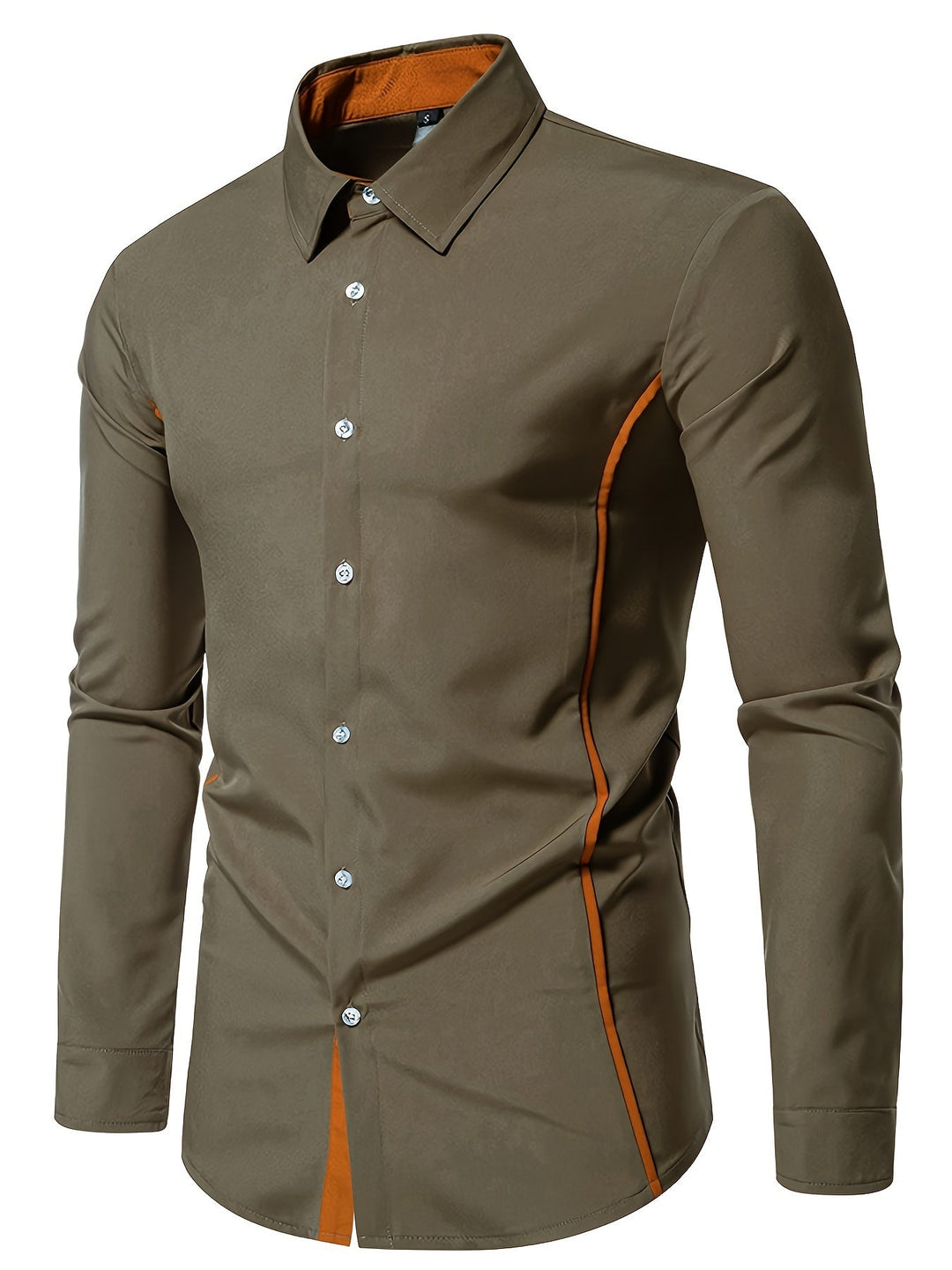 Anthony | Kontrast Trim Button-Up Skjorte
