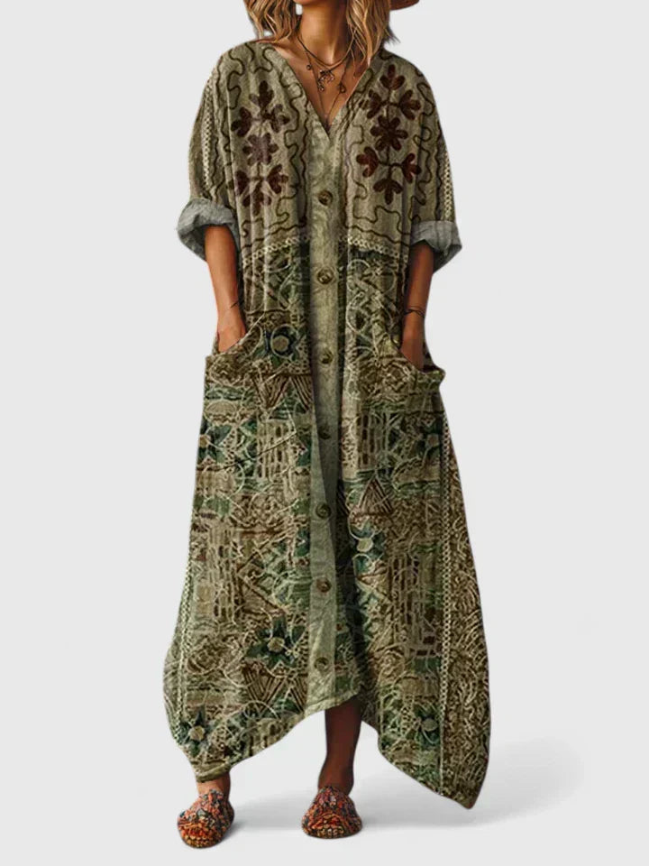 Aurora | Elegant Oversize Lommer Kjole