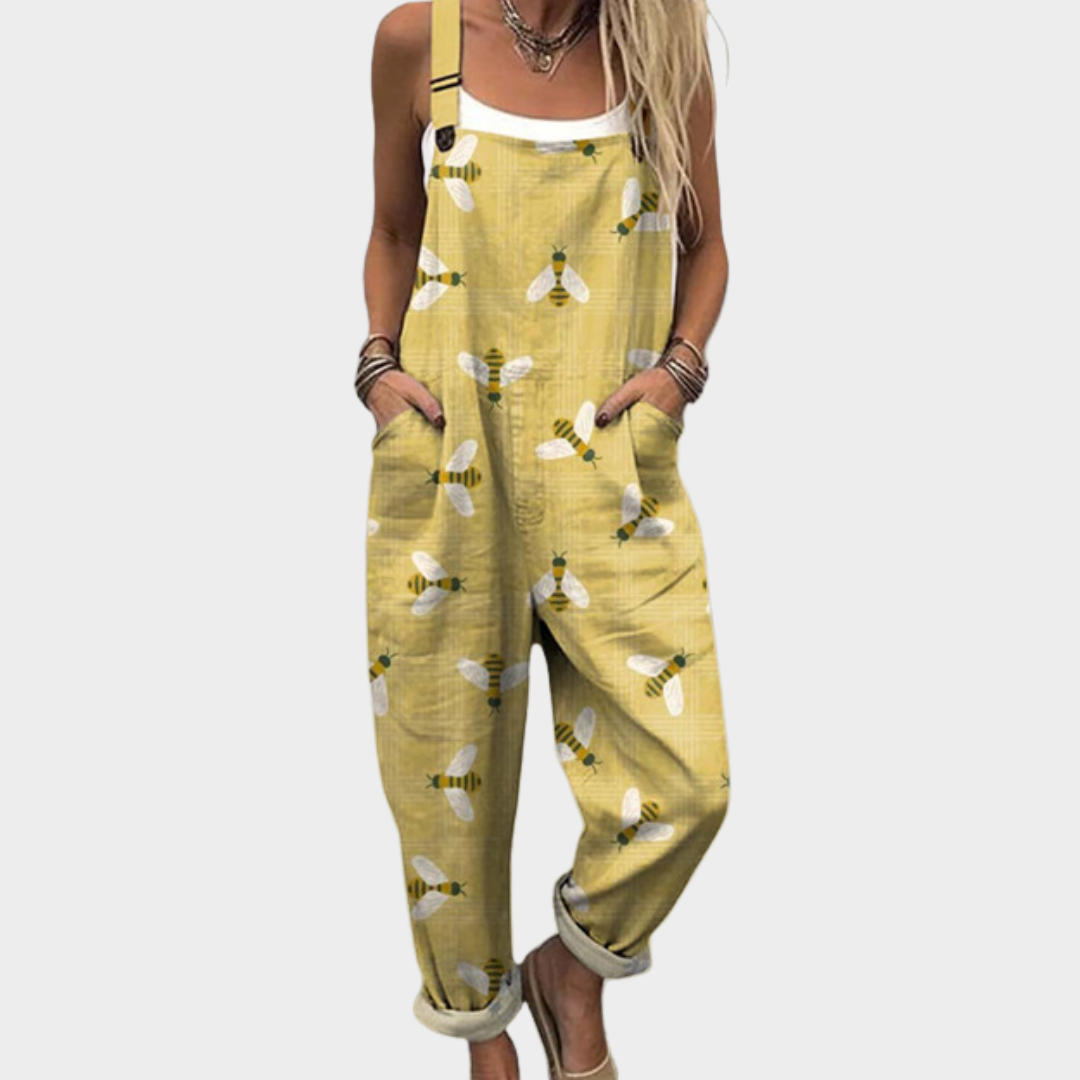 Briana | Behagelig Bie Kunst Lommer Jumpsuit