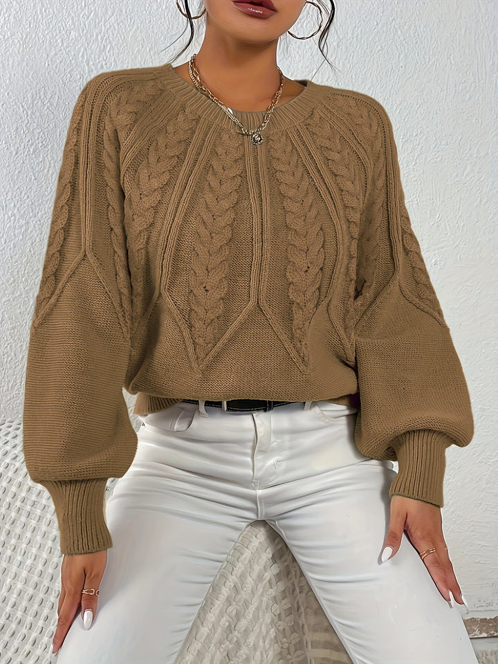 Eleanor | Afslappet Kabelstrik Sweater
