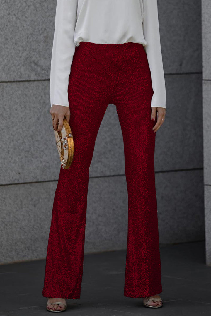 Camila | Glitrende Flared Bukser
