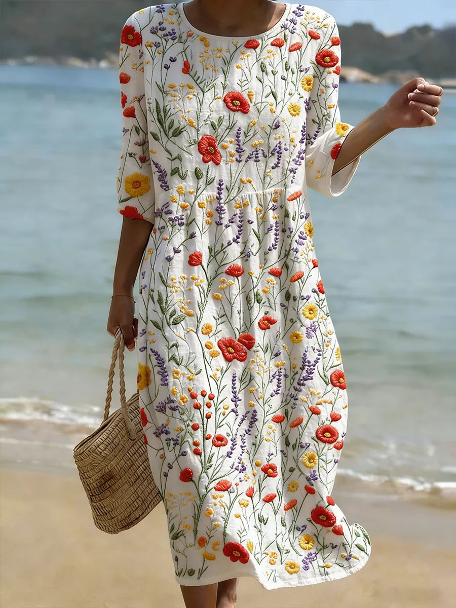 Nicole | Stilfuld Mid Sleeve Floral Dress