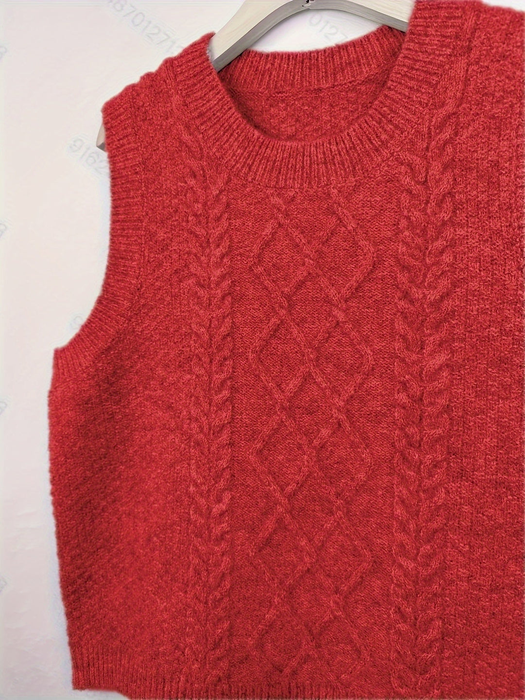 Brooke | Kabelstrikket Sweater Vest