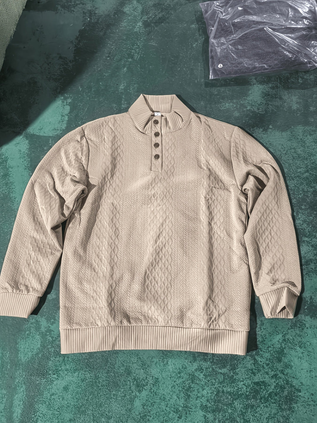 Ronan | Ståkrave Knap Henley Sweater