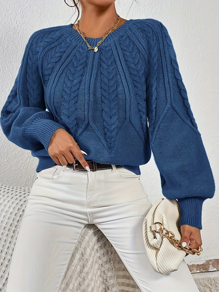 Eleanor | Afslappet Kabelstrik Sweater