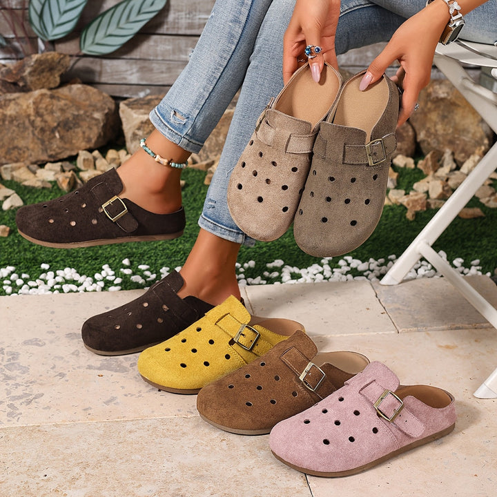 Marion | Spænde-Detalje Slip-On Træsko