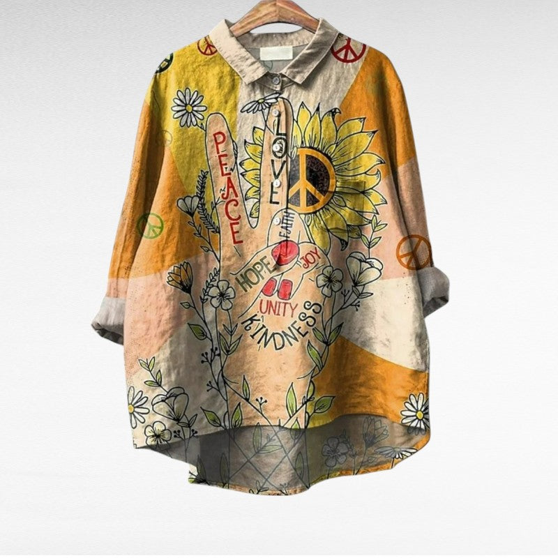 Loretta | Moderne Hippy Boho Krave Bluse