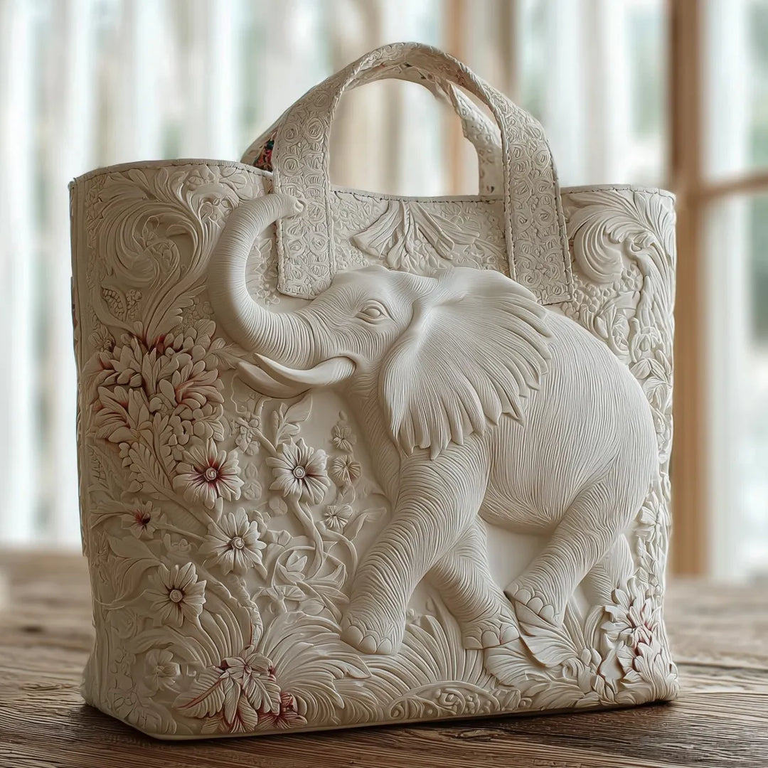 Patricia | Elegant Elefant Kunst Tote Taske