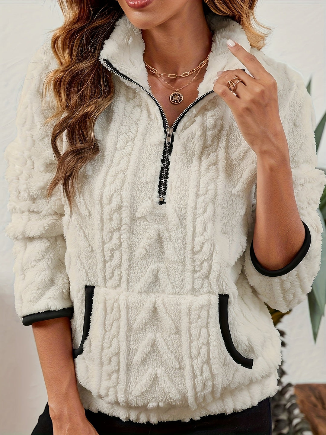 Delilah | Cozy Half-Zip Pullover