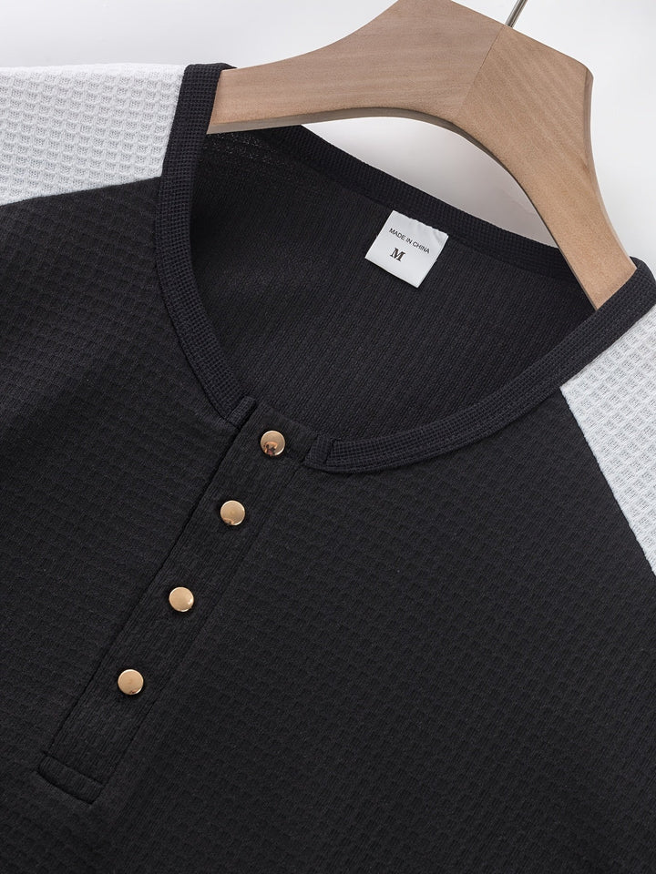Curtis | Tekstureret Langærmet Henley